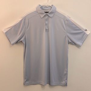 Callaway men’s light blue/white golf polo L